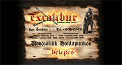 Desktop Screenshot of excaliburetterem.hu