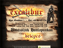 Tablet Screenshot of excaliburetterem.hu